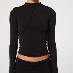 THE LINE BY K - ZANE TOP IN BLACK - SIZE: MED (FITS SMALL!) - NEW + NEVER WORN